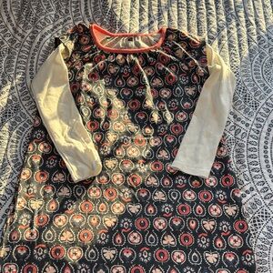 Tea Collection Black and Cream Kids Casual Dress